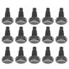 15pcs Screw Snooker Pool Cue Cover Hard Sharp Teeth Tail Plug Protective Cap  Snooker Equipment