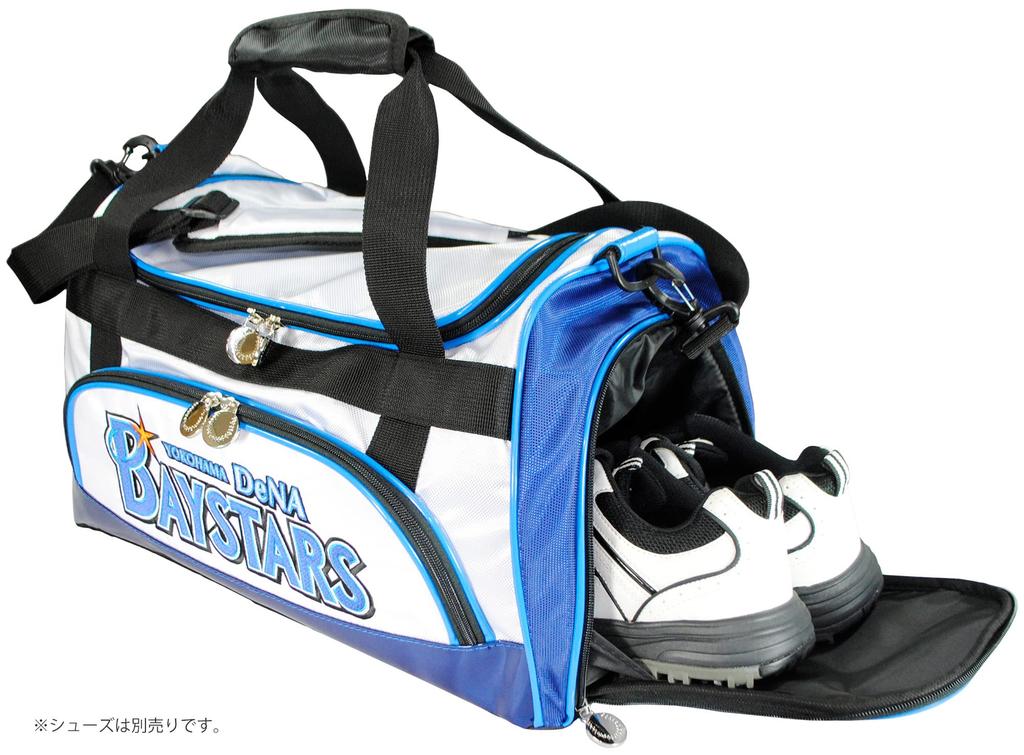 Lezax Yokohama DeNA Baystars Boston Bag White YBBB-2415