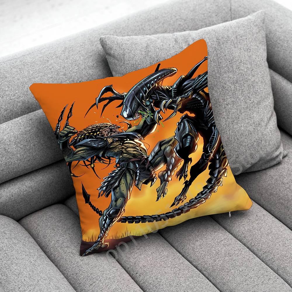 X-Xenomorph Alien P-Predator Throw Pillow Case For 30x30cm 40x40cm 45x45cm 50x50cm 55x55cm Square Sofa Pillowcase Shell