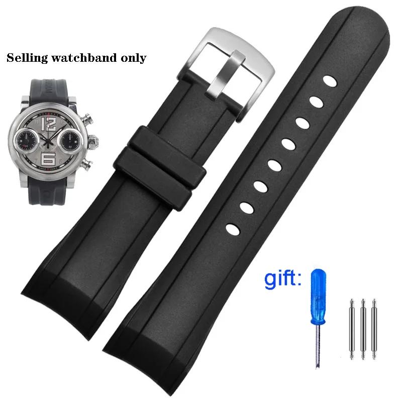 Watch Band For Graham Reeftiger Racing Timing Series Excellent Quality Silicone Soft Waterproof Breathable Watchband 24mm