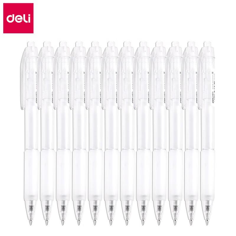 Deli Retractable Gel Pen 0.5mm, 12-Pack