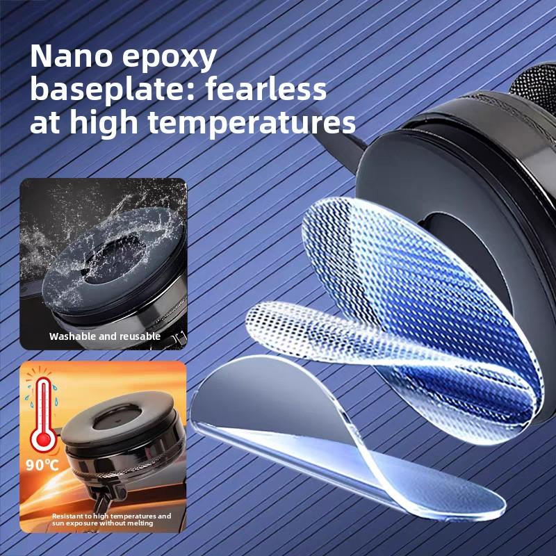Metal Car Mobile Phone Holder Vacuum Adsorption Magnetic Suction Special Suction Cup for Car Navigation Shockproof Support