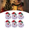 20PCS/Bag Merry Christmas Ornament Cloth Patch DIY Santa Claus Elk Snowflake Pattern Christmas