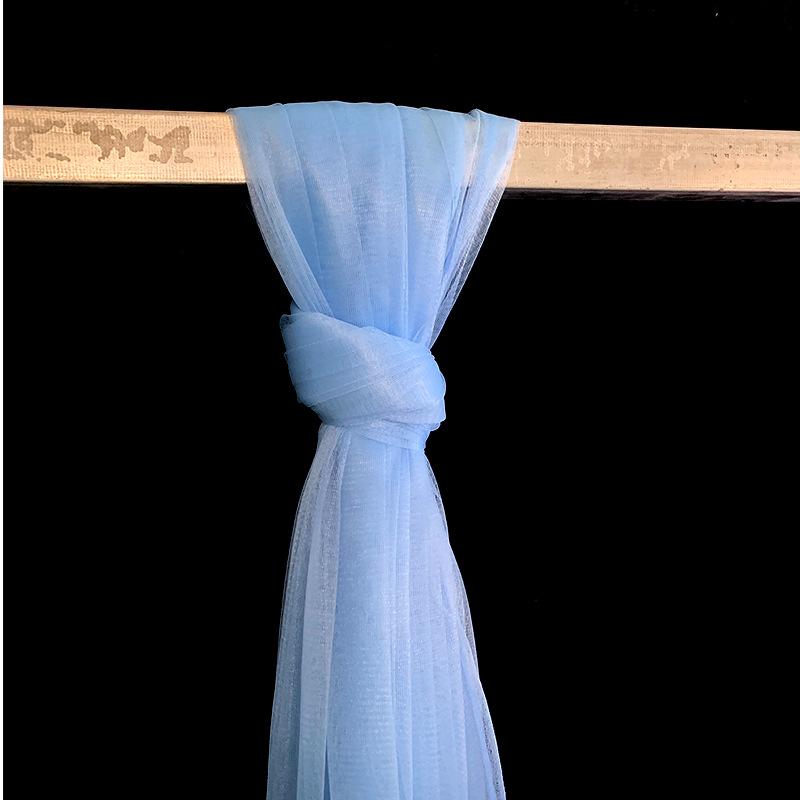 High-Density Swiss Gauze Wedding Decoration: Chair Backs, Curtains, Ceiling & Table Decor