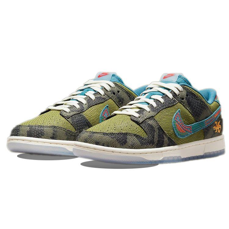 Nike Dunk Low SiEMPRE Familia Unisex Sneakers Green Carbon-Green Rift-Blue DO2160-335