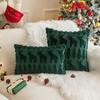 Weihnachts-Kissenbezug Plüsch Schneeflocke Weihnachtsbaum Gestickt Haar Wohnzimmer Sofa Kissen Festliche Party Dekoration Kissenbezug
