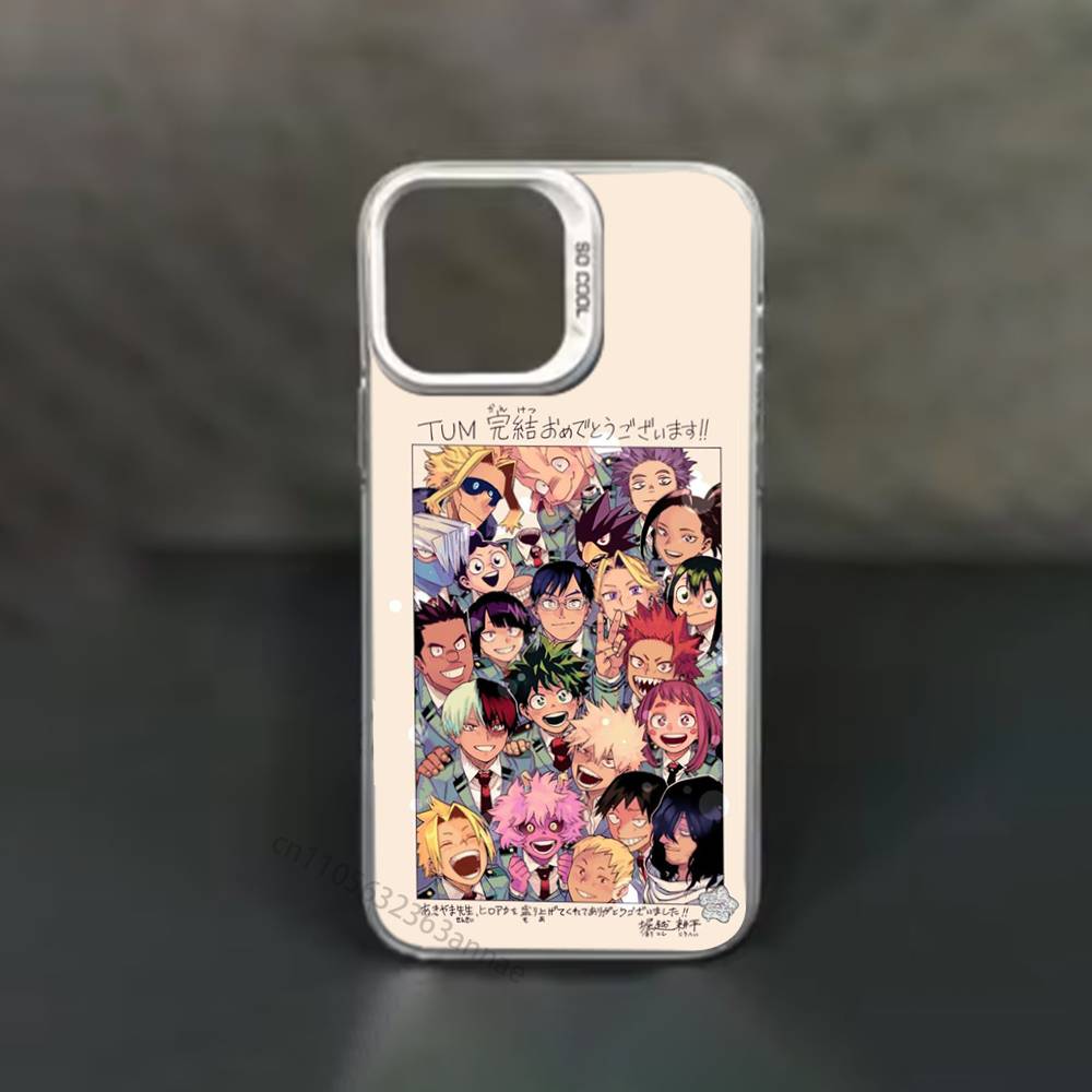 

Deku Bakugou Shouto Hero A-Academia phone Case for iPhone 17 11 12 Pro Max Plus Mini Air SE 16e 14 15 16 13 Soft Shell iPhone16plus