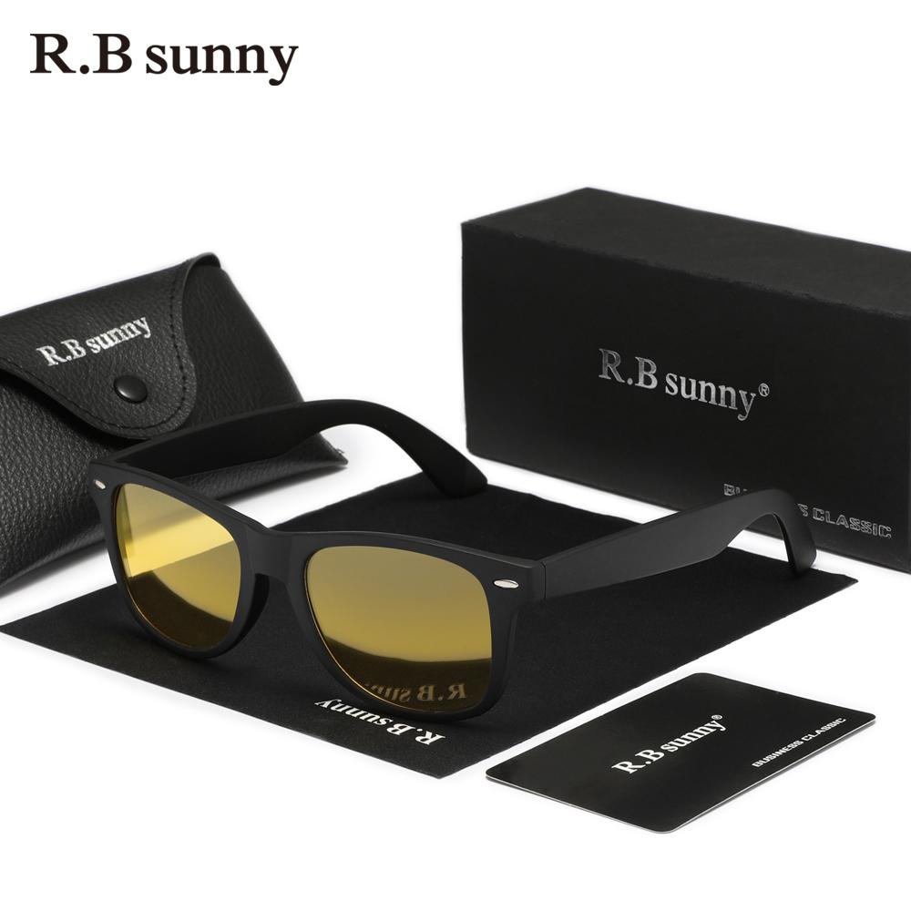 

RBsunny UV400 Driving Women Sunglasses Polarized Square Glasses Classical Men‘s TR90 Night Vision Full Frame Eyewear