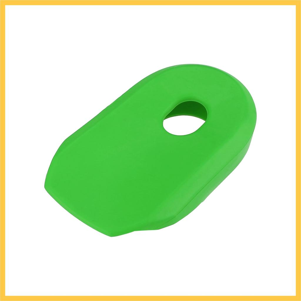 BULLSPANN 2pcs Soft Plastic Bicycle Cycling Crank Boot Protector Mountain Bike Sleeve Crank Arm Cover Protection Green