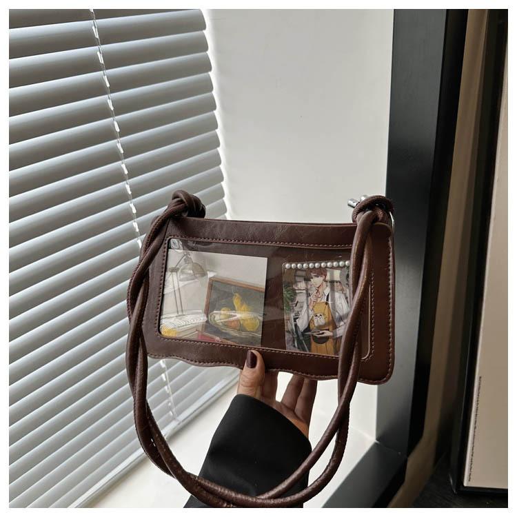 Small camera, small pain bag, crossbody shoulder bag, transparent two-dimensional small food allowance, daily commute, bar bag, casual backpack.