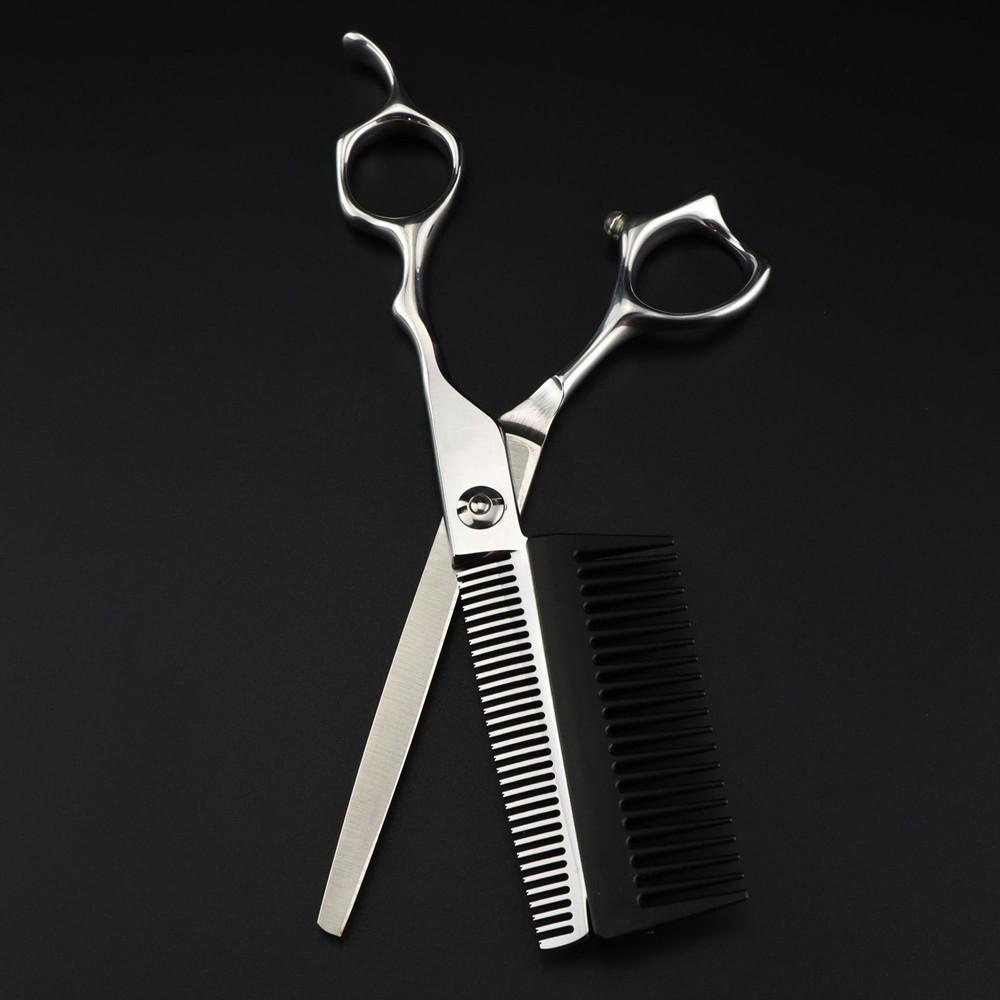 Professional JP440c Steel 6 '' Removable Cut Hair Scissors with Comb Haircut Barber Makas Thinning Shears Hairdressing Scissors