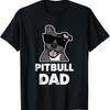 Pitbull Dad Dog Bluenose Lover for Men T Shirt - Men's Summer Cotton Graphic Tee
