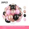 30pcs 10 Inch Multi-color Latex Balloons Set for Birthday Wedding Engagement Anniversary Bachelorette Bridal Shower Decoration