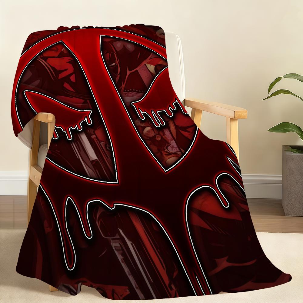Classic D-Deadpool Blanket Soft Throw Blanket for Home Bedroom Bed Sofa Picnic Travel Office Rest Cover Blanket Gift