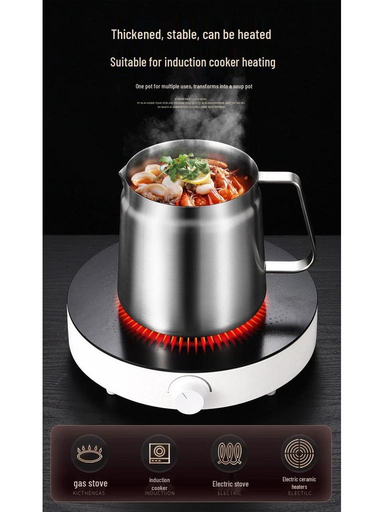 304 Stainless Steel Oil Filter Pot with Screen - Large Capacity Oil Storage & Residue Filtering Bottle