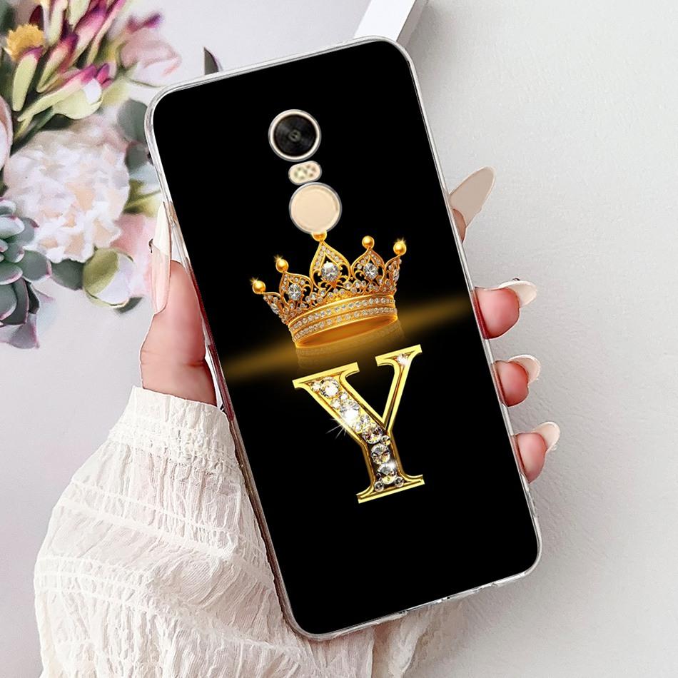 For Xiaomi Redmi Note 4X (Note 4 Gobal ) Fashion Crown Letter Phone Case For Redmi Note4X Note4 Global Soft Silicone TPU Cases