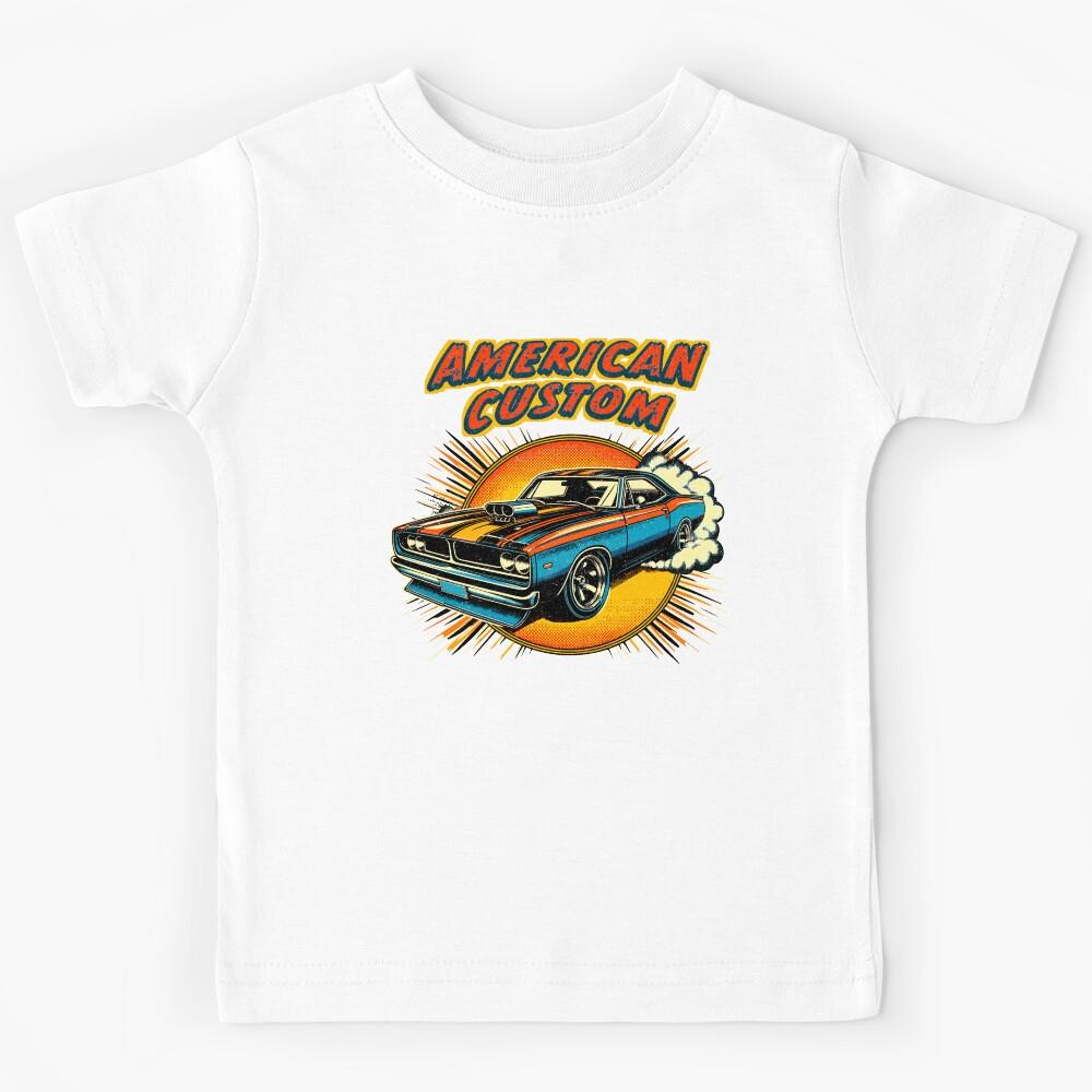 Hot Muscle Car American Custom Kids T-Shirt 160