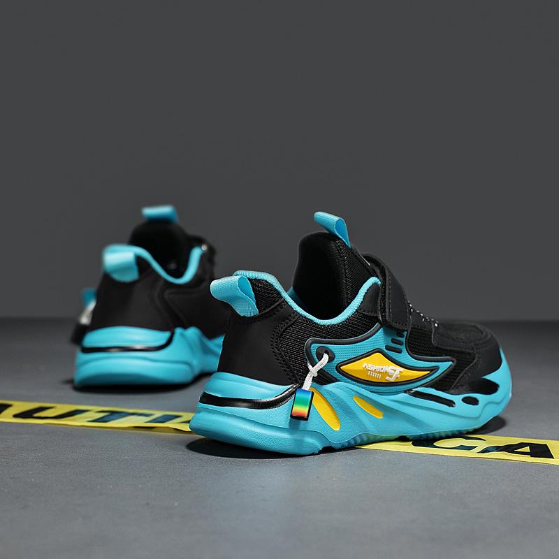 Dětské sportovní boty Four Seasons Netboning a pohodlné sportovní boty pro volný čas Magic Stick Chlapecké boty