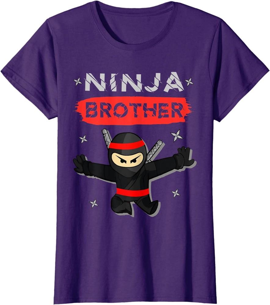 Ninja Brother Birthday Gift Ideas Birthday Fight Gift Ladies  Crewneck T-Shirt Unisex T-Shirt S