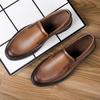 Breathable Men Oxford Shoes Luxury Brand Man Formal Dress Footwear Fashion Style Business Shoes Genuine Leather Slip On Footwear