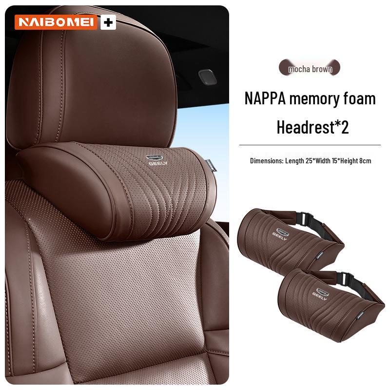 Neck & Lumbar Support Headrest for Geely Xingyue, Binyue, Emgrand, Borui, Geometry, and ICON Series Car Seats