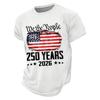 Mens Short Sleeve Crewneck T Shirt We The 1776 250 Years 2026 Graphic Print Loose Fit Casual Top
