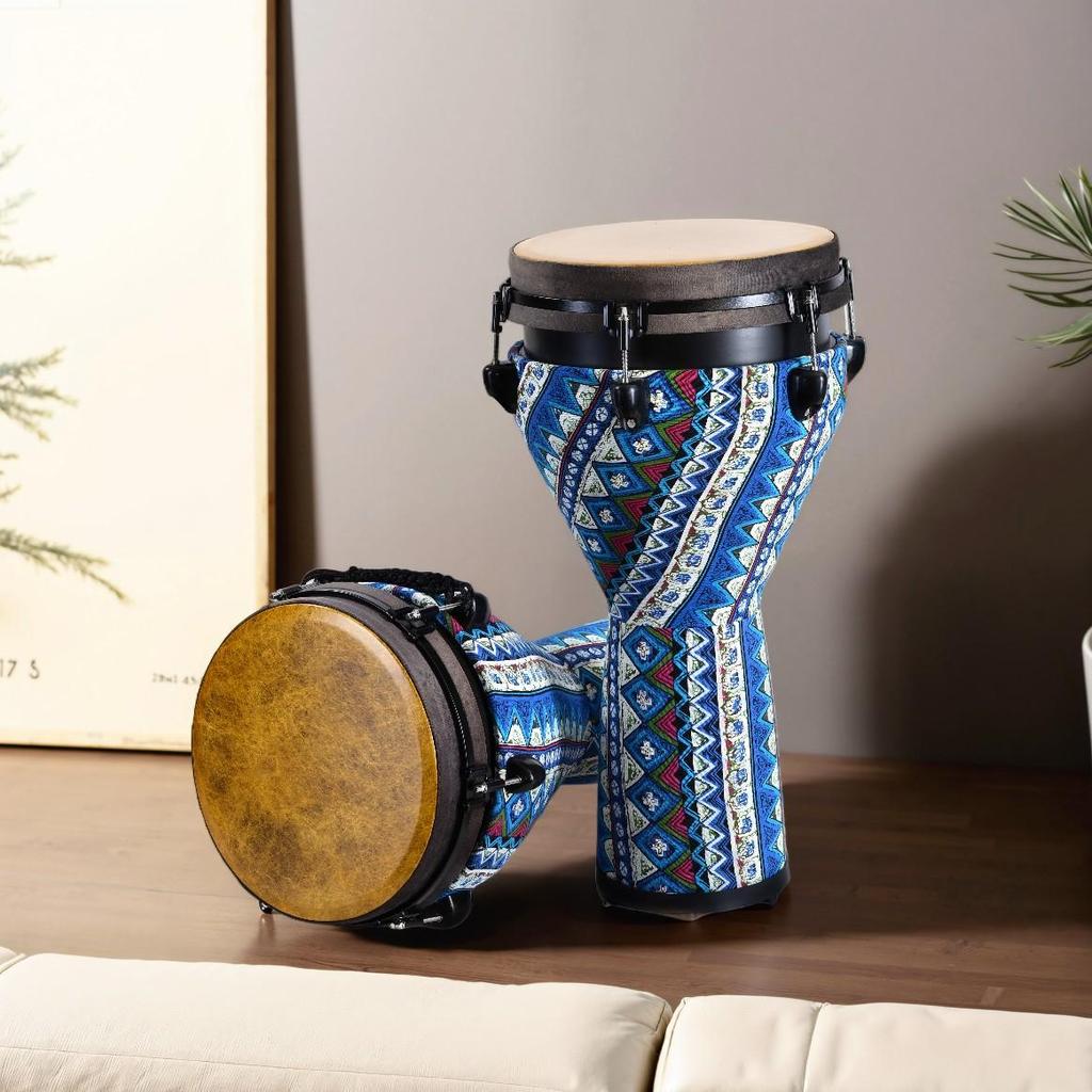 Eco-friendly 12-inch African Hand Drum for Beginners & Adults