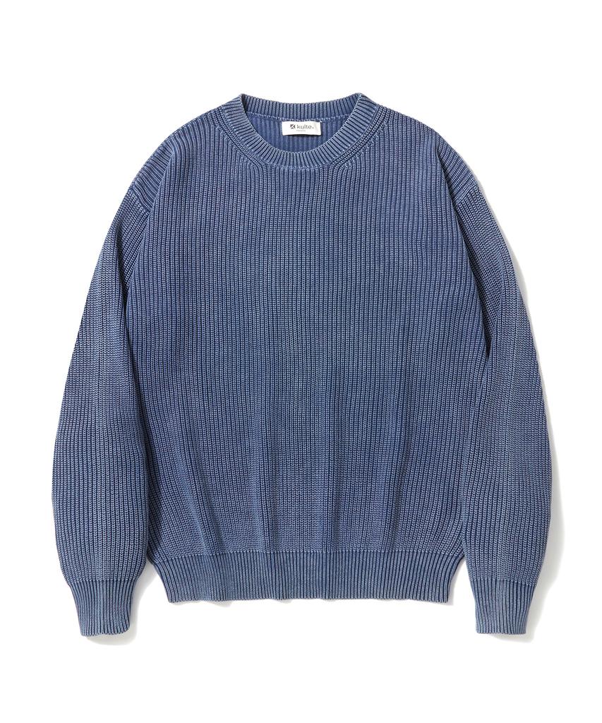 KULTE Pigment Crewneck Knit_Blue