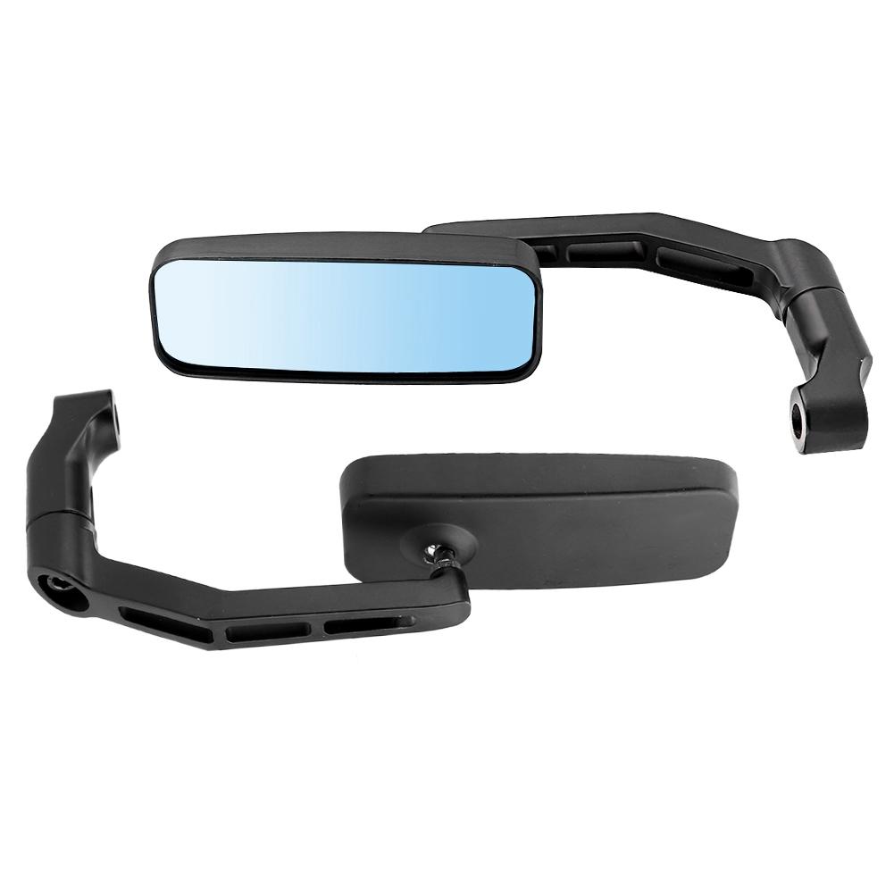 2 Pezzi Specchietti Retrovisori Laterali Modificati in Alluminio per Moto Anti-Abbaglianti