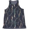 Reversible Lightning Letter Logo Print Crew Neck Basketball Vest Men Vests Multicolor DQ5831-739