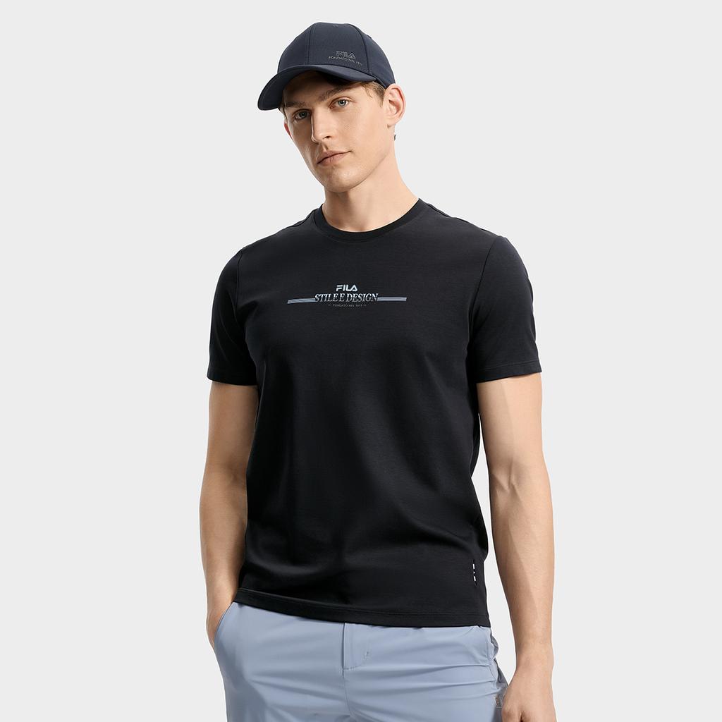 New FILA WHITE T Shirts Men's Legend Blue F11M533113F-NV