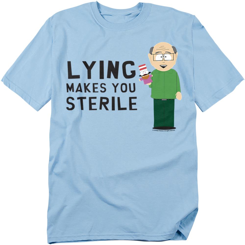 South Park Unisex Adult Lying Makes You Sterile T-Shirt