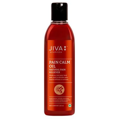Jiva Pain Calm Oil 120 Ml Pack of 1 | Natural Ayurvedic Blend for Joint, Muscle & Shoulder Pain Relief