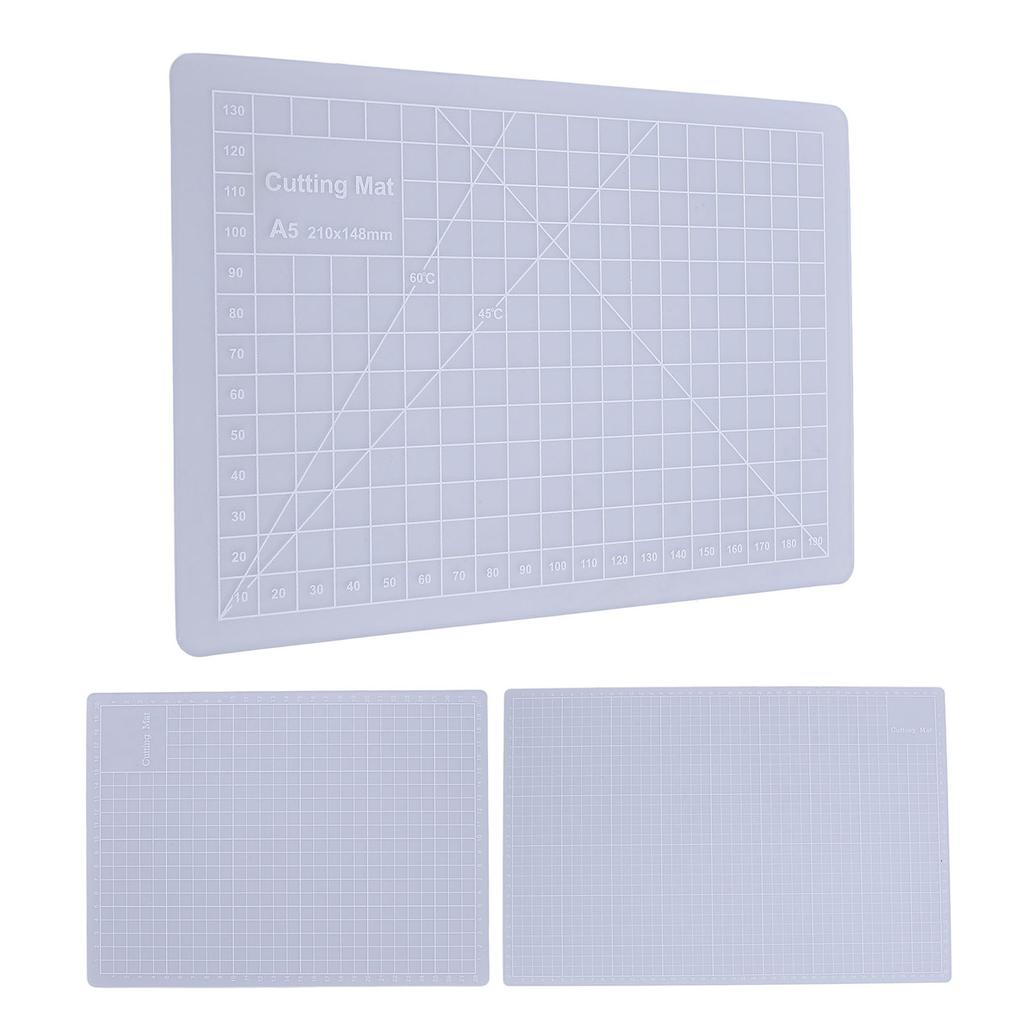Transparent Cutting Mat Composite PVC Versatile Non Slip Pad Board for Crafting Writing Painting