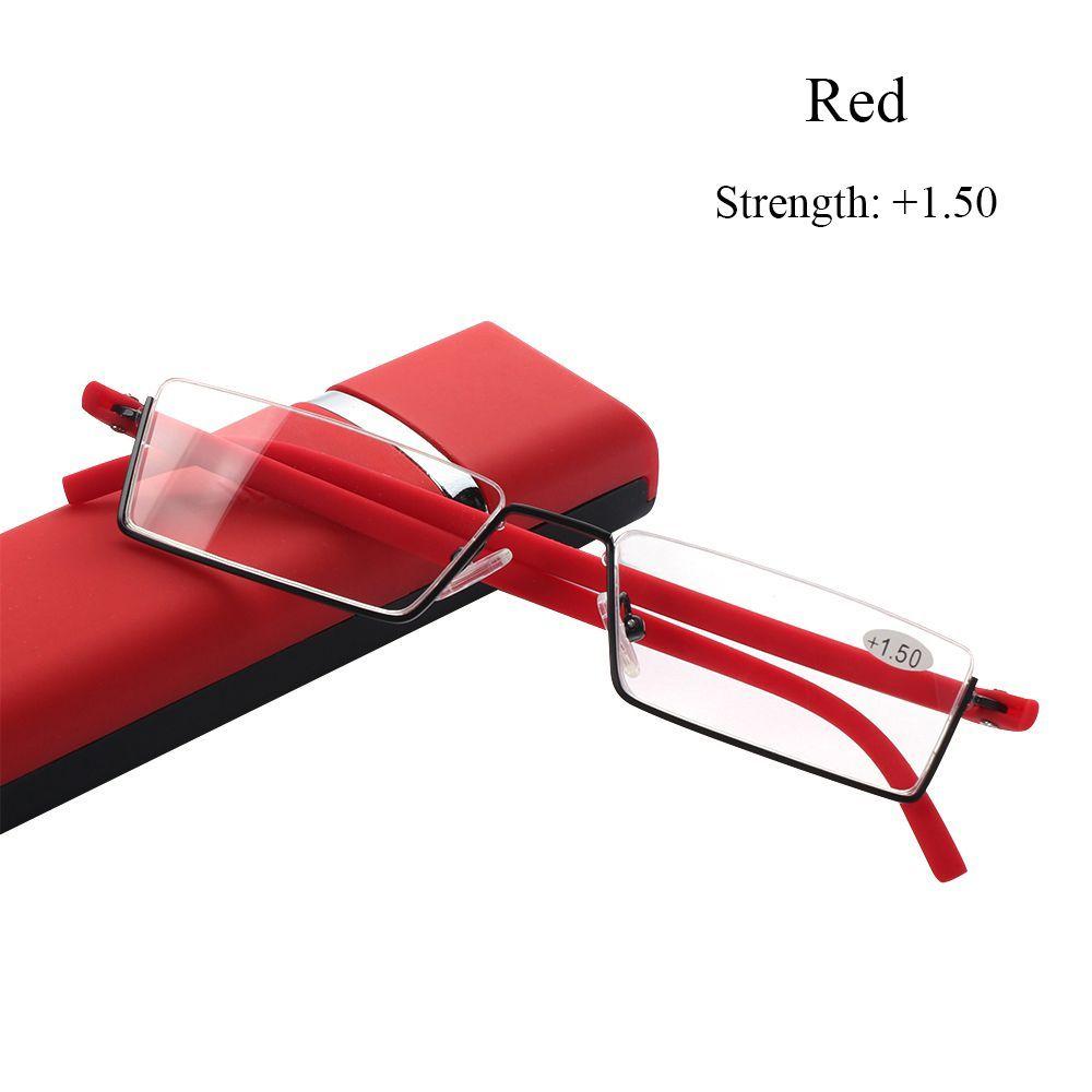 Unisex Ultralight TR90 Half Frame Semi Rimless Reading Glasses Reader Eyeglasses