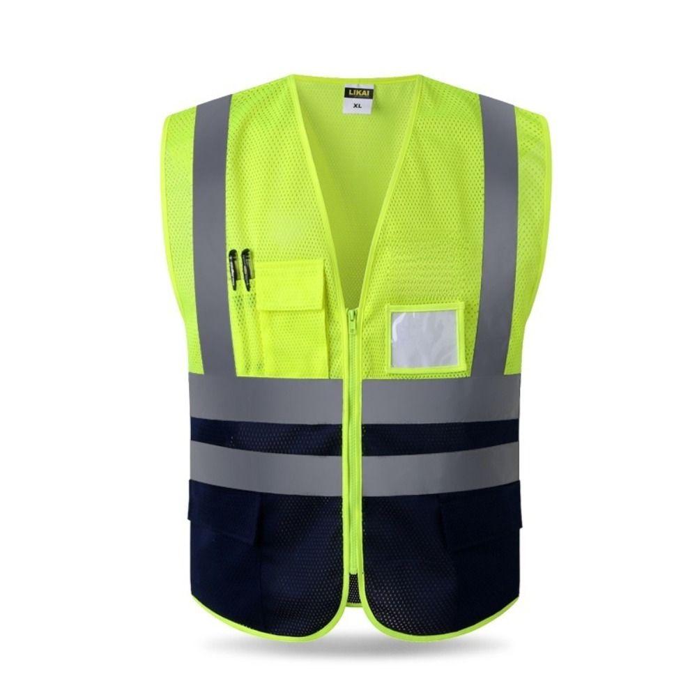 Breathable Security Vests High Visibility Workwear Uniforms Work Vest Running Cycling Sports