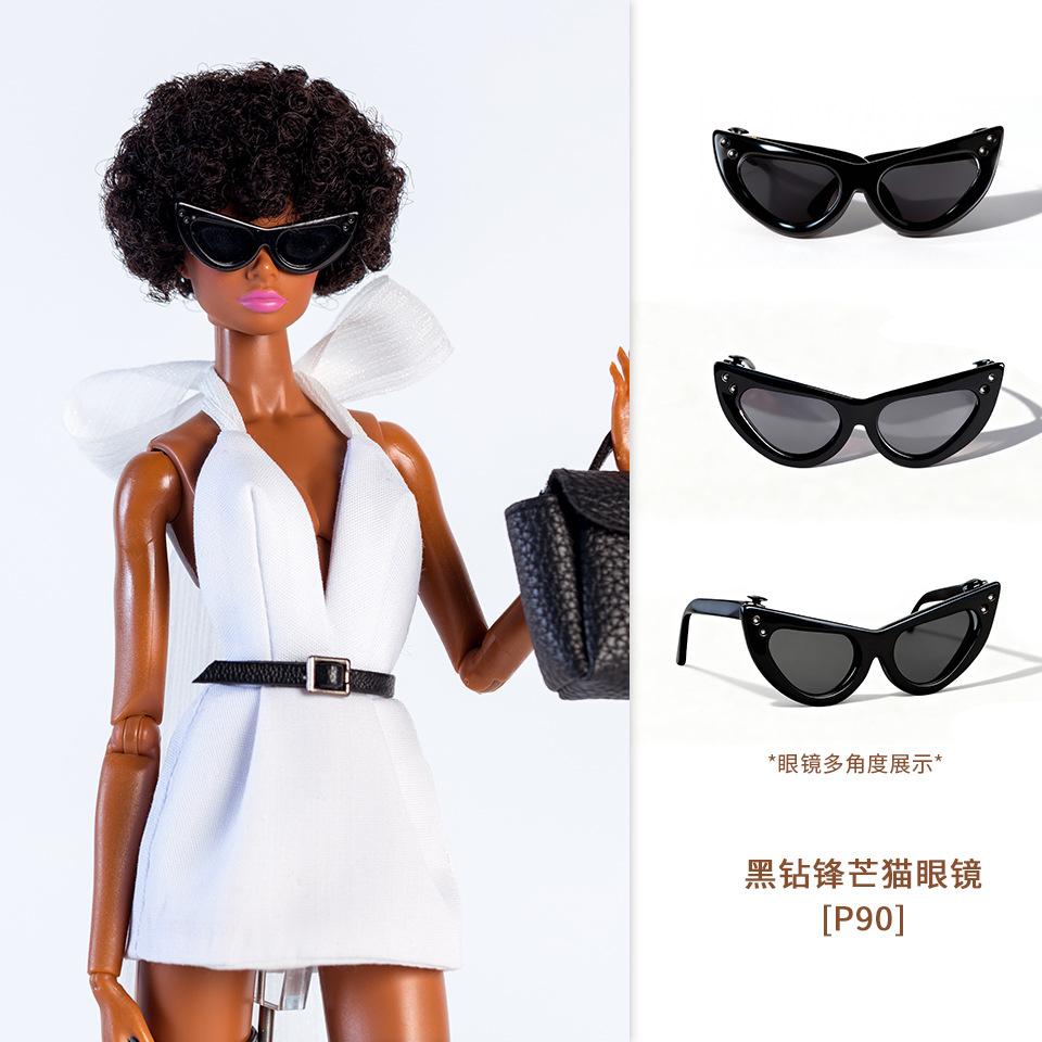 Latest 1/6 Supermodel Doll Glasses Simulation Glasses Plaything Accessories Fashion Dark Sweet Cool Sunglasses Jewelry For 29-32Cm Dolls