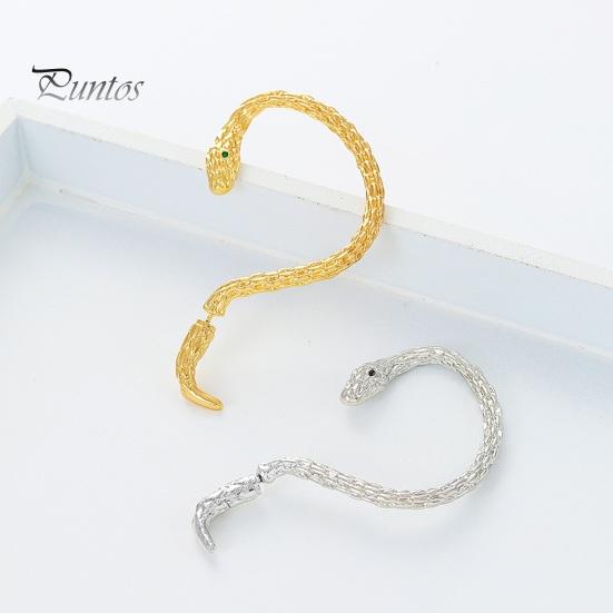 1Pc Übertrieben Schlange Form Ohr Manschette Ohrring Retro Kleine Tier Ohr Clip Feine Verarbeitung Ohrring Mode-Accessoires
