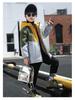 Boys' Fleece-Lined Windbreaker: Autumn-Winter Cotton-Padded Jacket
