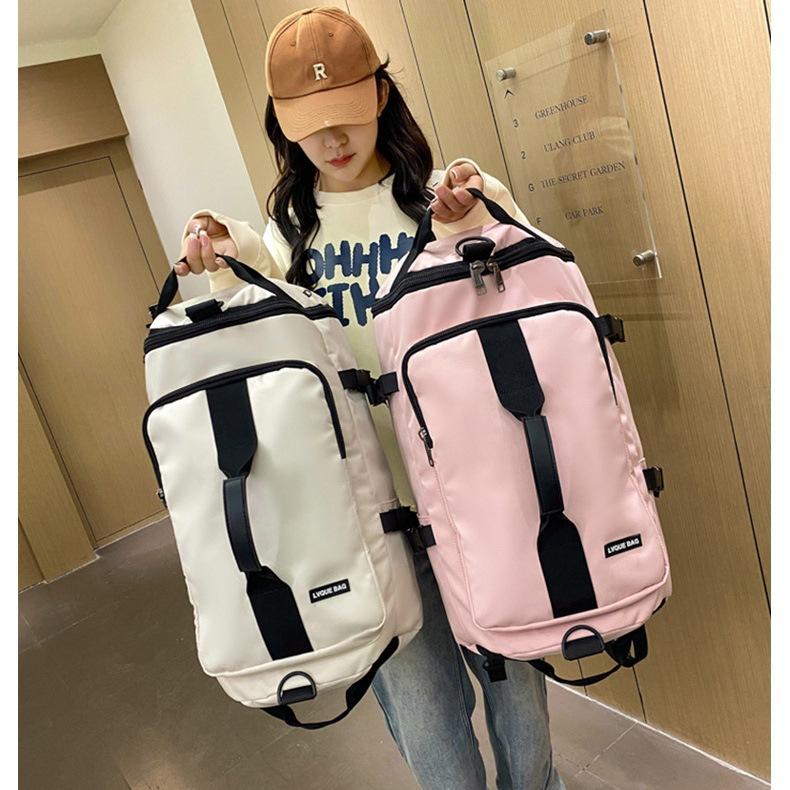 Trendy and cool large-capacity backpack, outdoor sports and fitness bag, simple and casual universal shoulder travel bag