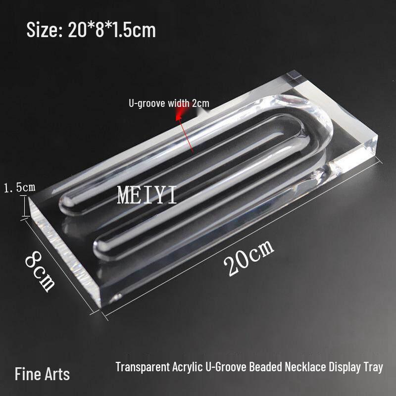Clear Acrylic V-Shaped Gem Display Stand for Loose Stones and Rings