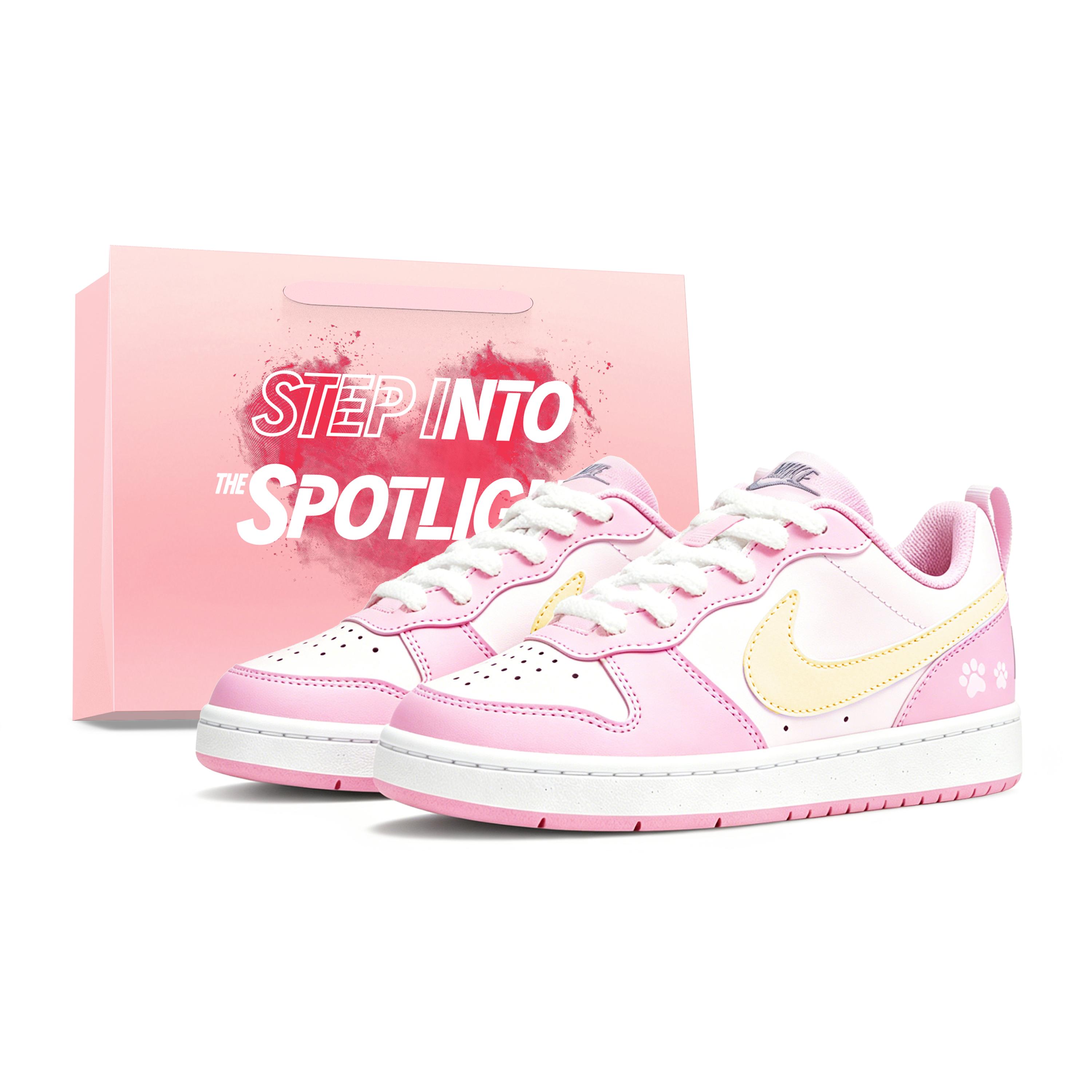 

Nike Court Borough Macaroon Pink Low top Skateboard Shoes Unisex Dopamine Powder DV5456-604(Team138-) 38