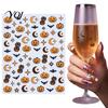 Long Lasting Nail Stickers Halloween Self Adhesive Stickers, Pumpkin Bat Moon Star Manicure Decals, Art Decoration for Home Salon DIY Decorative