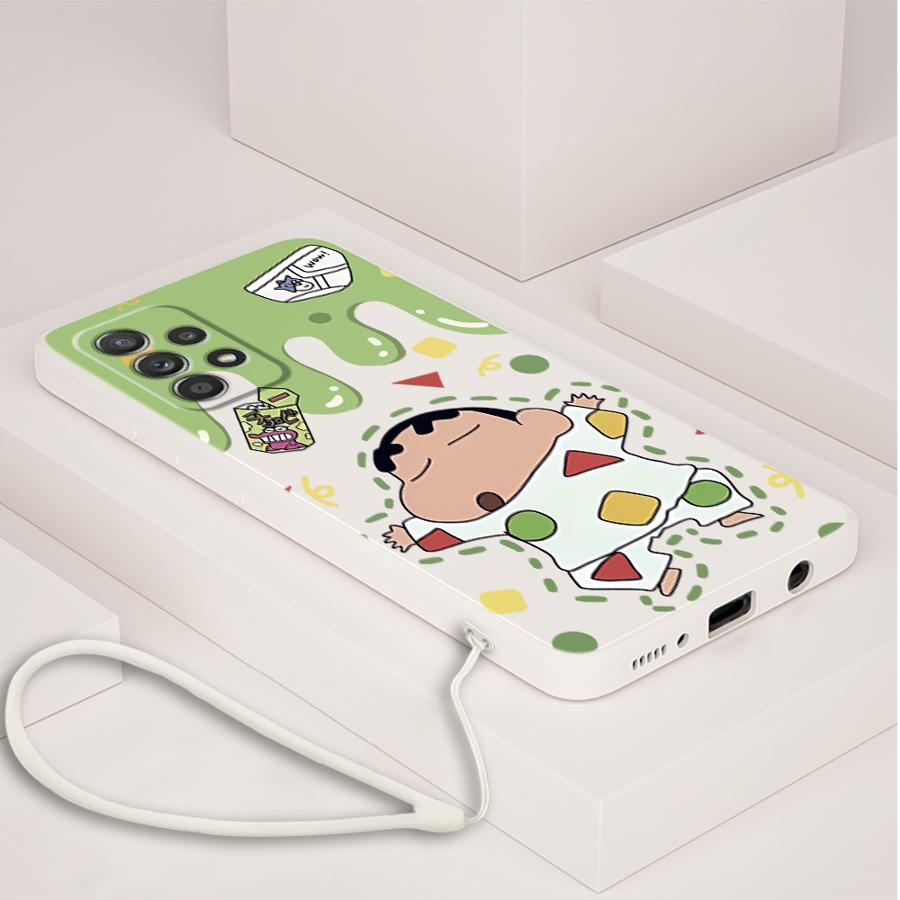 Case for Samsung Galaxy A04 A20s A03 A53 A71 A73 A06 A50 A56 A05 A02s A30s Phone Cover Cartoon Crayon Shin-chan