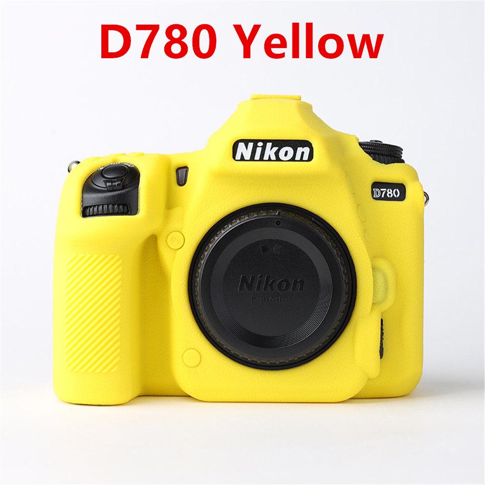 Litchi Pattern Soft Silicone Armor Camera Body Case For Nikon D780 D850 D7100 D7200 Rubber Cover Skin