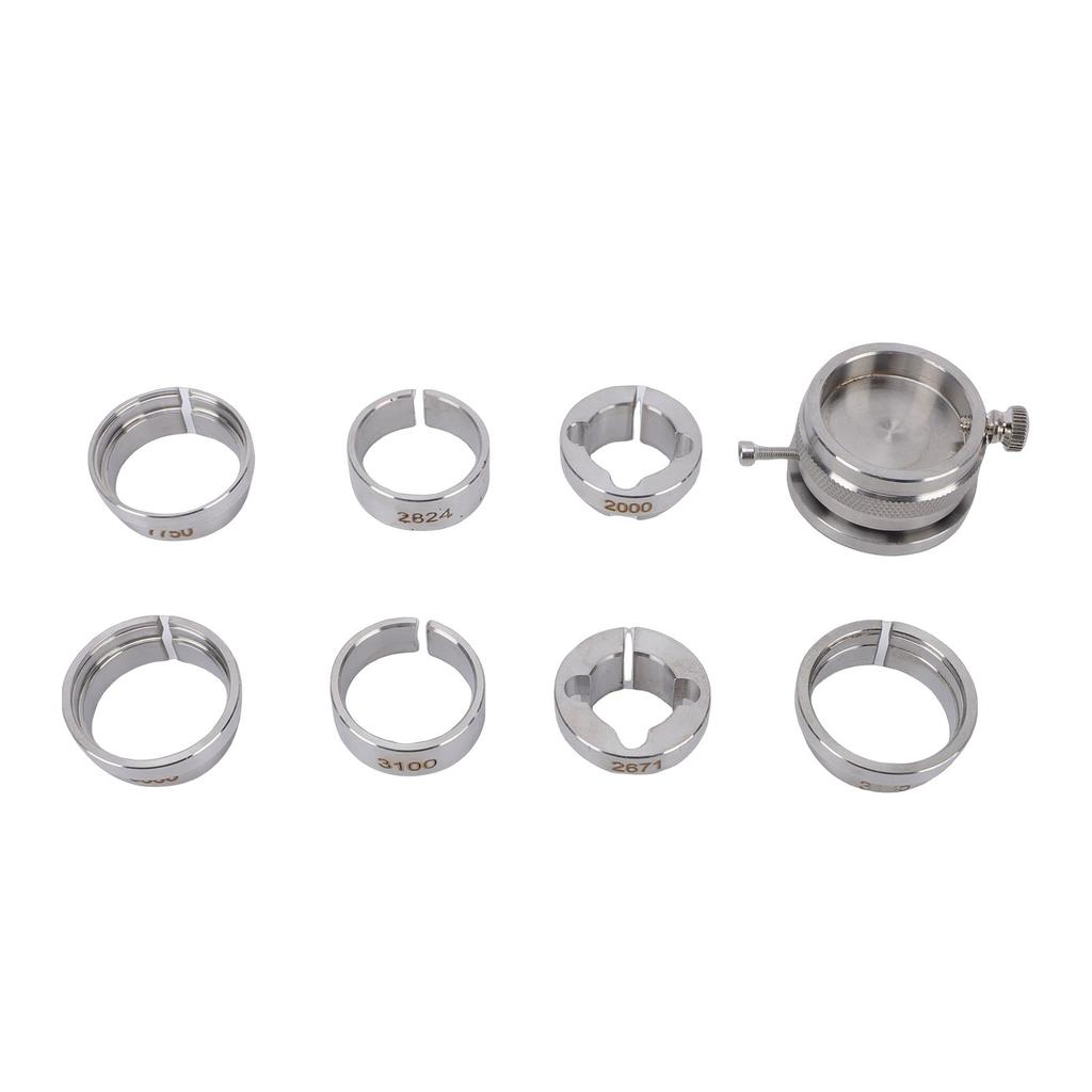 8pcs Watch Movement Fixing Kit Stainless Steel Watch Movement Base for Watchmaker Watch Repair Tool