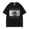 Funny Sad Hamster Meme Cry Men Women Cotton T Shirt Fashion Summer Casual Short Sleeve Streetwear Classic Print Unisex T Shirts