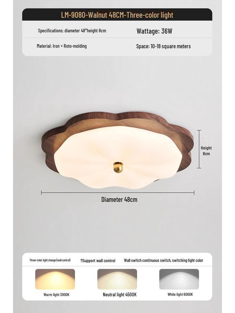 "Wabi-Sabi Retro Gold Ceiling Lamp: Medieval Resin Design for Master Bedroom and Study"