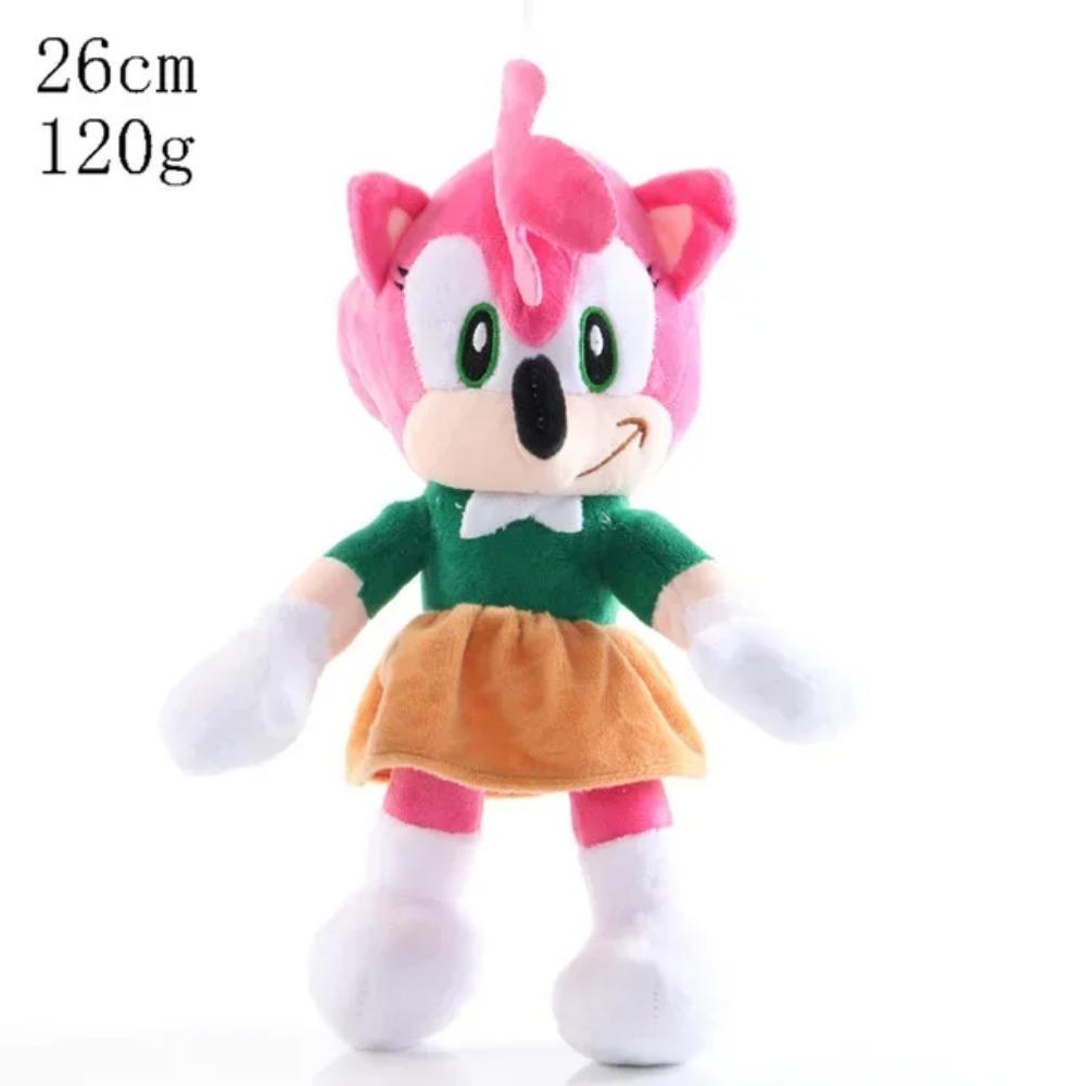 2025 New 25cm Super Sonic Action Doll Plush Toy Hedgehog Model Plush Doll Tarsnak Sofa Plushie Toys for Children's Birthday Gift