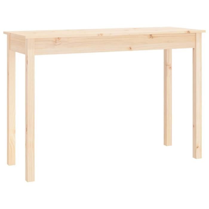VidaXL Table console 110x40x75 cm Bois massif de pin 814239